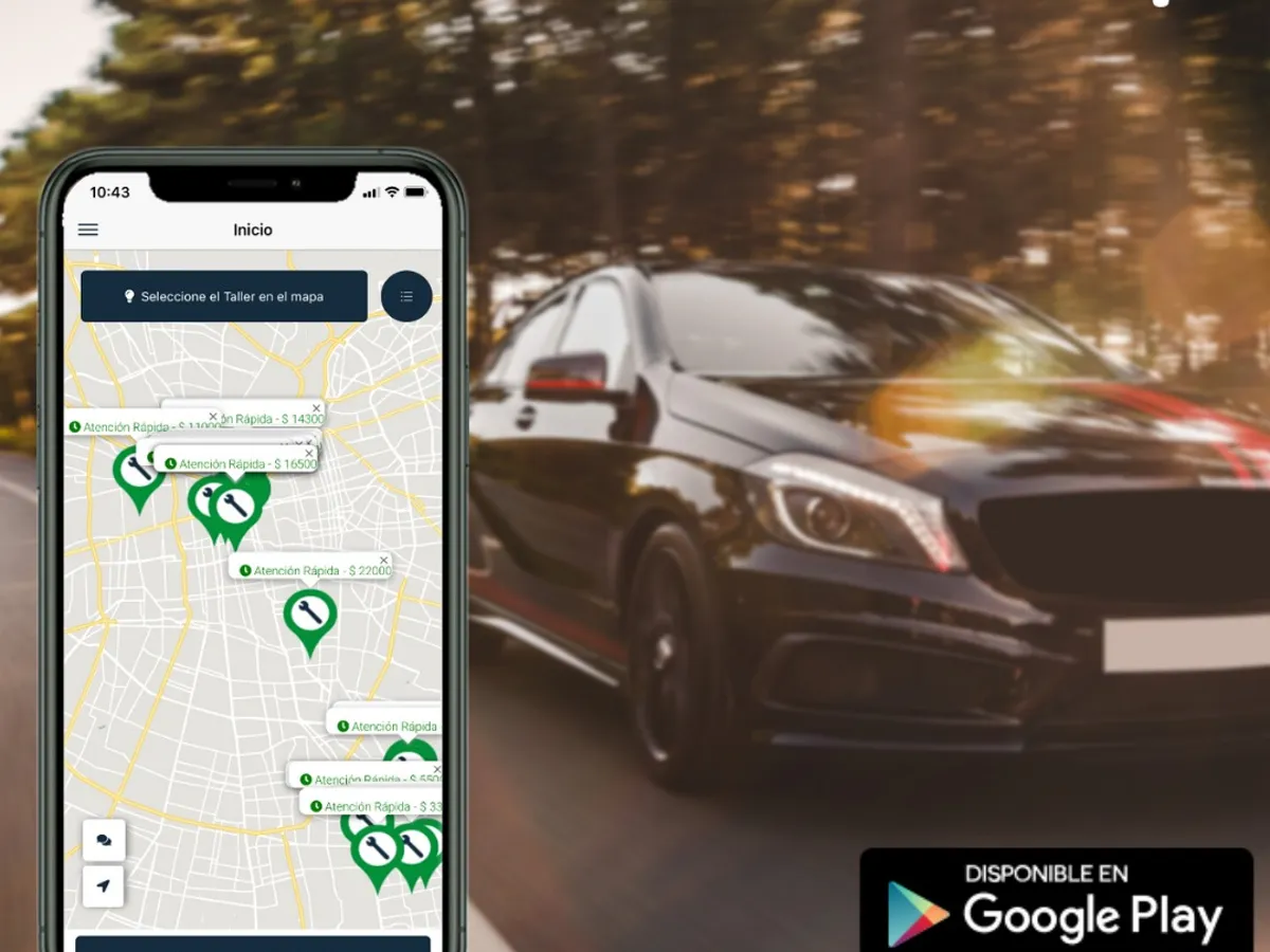 App fixbeep con el mapa de servicios